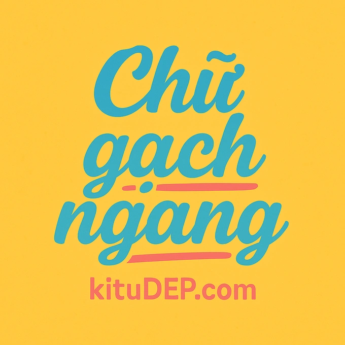 Chữ gạch ngang
