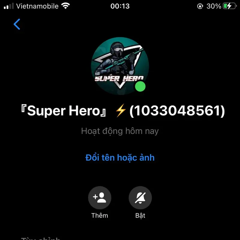 Tạo tên tia sét trên Facebook