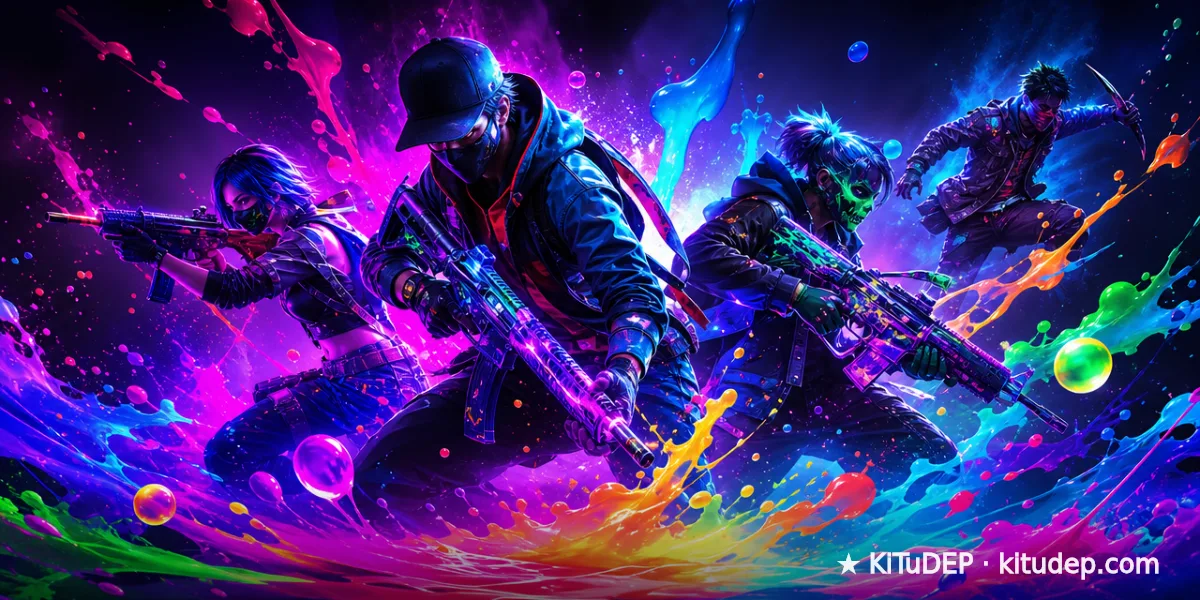 Tiểu sử Free Fire nhiều màu neon rực rỡ