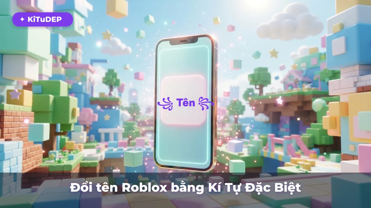 Đổi Display Name Roblox bằng kí tự đặc biệt trên điện thoại