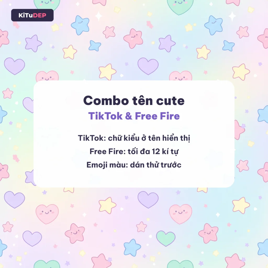 Combo tên cute Hello Kitty cho TikTok và Free Fire, tối đa 12 kí tự
