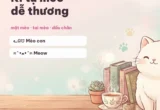 Kí Tự Mèo 🐱 — Kí Tự Con Mèo, Mũi Mèo Dễ Thương