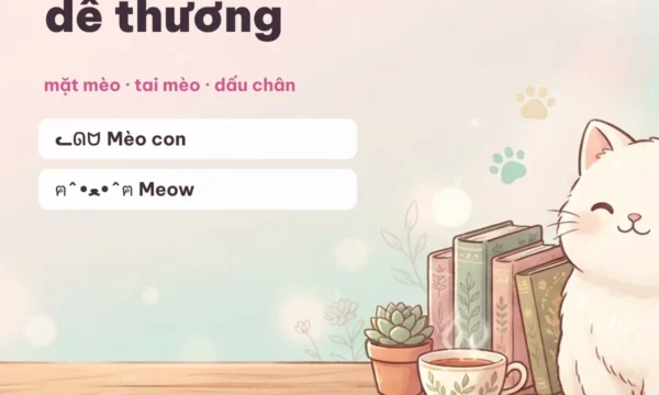 Kí Tự Mèo 🐱 — Kí Tự Con Mèo, Mũi Mèo Dễ Thương